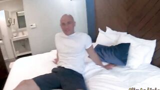 Huge booty blonde sucking off cock