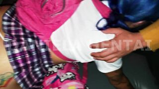 Mega GANG BANG, 70 dicks against a Mexican, they wouldn't stop fucking me, 1 penis came out and another went into