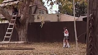 Lesbo coeds use sex toys and eat cunt