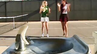 goddess bitches eat snatch on the court
