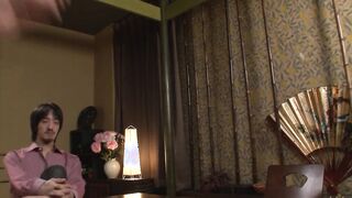 Young Japanese Woman into a job interview and ends up bound up to have sex with
