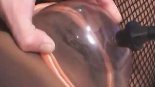 eastern thot inside fishnet loves having fun with dildos