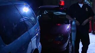 Amazingly Hot 18 yo dark hair was taken to police station to gives testimony