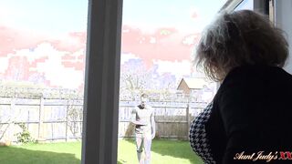 AuntJudysXXX - Big Boobed BBW Stepmom Camilla catches her Stepson being a pervert
