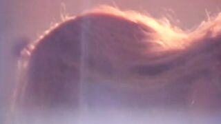 Blondie takes a hot tub then gets screwed by a dude inside bed