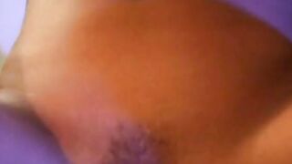 Young blonde smiles as she gets screwed doggy style inside bed