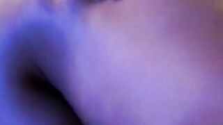 Young blonde smiles as she gets screwed doggy style inside bed