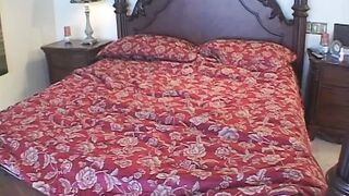 Dirty Bae gets a wooden pole into her booty before deep throating bro's penis