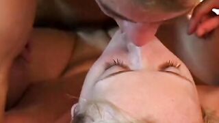 Blonde college girl gets naked by the pool and makes her BF really lusty