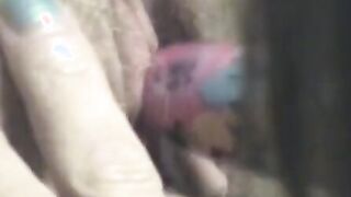 Vulgar lesbo chicks strip into bed and lick boobs