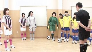 Japan Girl Soccer Team has gang bang with Soccer Coaches. inscribble Japanese Amateur Sex