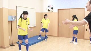 Japan Girl Soccer Team has gang bang with Soccer Coaches. inscribble Japanese Amateur Sex