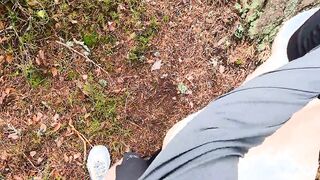 Crazy Molly dig anal fucking inside the forest