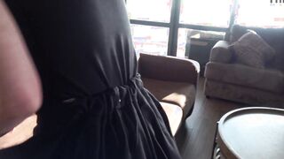 Short Dress With No Lingerie And Pink Pigtails