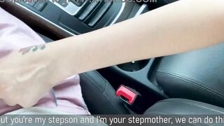 "- Boned me satisfy!" Milf gave herself to her stepson right into the vehicle after a quarrel with her hubby.