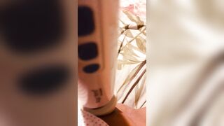Having Fun with my sex toy wand
