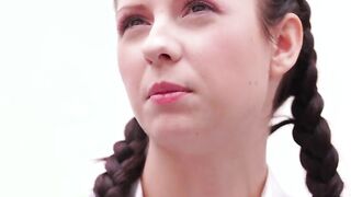 Freaky 19 Year Old Rebecca Volpetti s Butthole RUINED By Huge Ebony Penis - 4K teaser