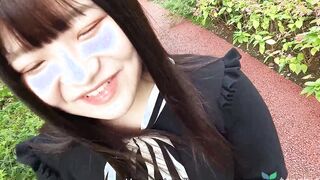 Chubby and adorable Madoka Watanabe comes to interview to become a Japanese adult clip celeb, she gets naked off her underwear and puts a vibrator deep in her snatch, UNCENSORED masturbation pt1