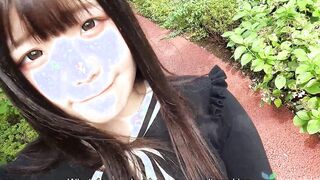 Chubby and adorable Madoka Watanabe comes to interview to become a Japanese adult clip celeb, she gets naked off her underwear and puts a vibrator deep in her snatch, UNCENSORED masturbation pt1