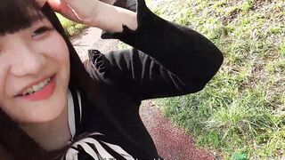 Chubby and adorable Madoka Watanabe comes to interview to become a Japanese adult clip celeb, she gets naked off her underwear and puts a vibrator deep in her snatch, UNCENSORED masturbation pt1