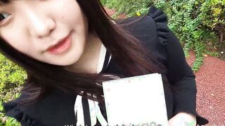 Chubby and adorable Madoka Watanabe comes to interview to become a Japanese adult clip celeb, she gets naked off her underwear and puts a vibrator deep in her snatch, UNCENSORED masturbation pt1