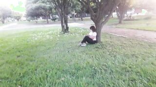 I'm sitting into the park and a fan recognizes me and makes me a super give to banged me rough into exchange for cash.