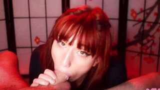 Sloppy Oral Sex - Sucking Bubbles on Big White Penis!