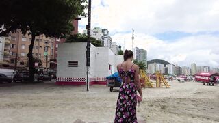 Tall and skinny women invites me to her apartment and I get a huge surprise. Cassia Fernandez