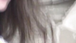 Ugly white dude pumps dark-haired aging bitche's pudgy pussy inside a bed