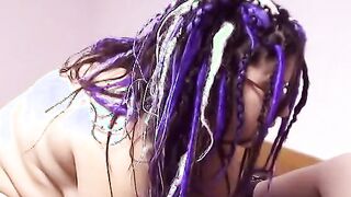 Plump bitches gets their pussies fuck rough by solid vibrator