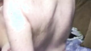 Dark Haired with perky hooters gets banged doggy style on bed