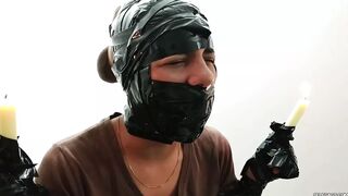 Silly BONDAGE Step Daughter Used As Bound Up And Gagged Human Furniture