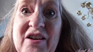 AuntJudys - Your Big Boobed 61yo GILF Stepmom Maggie give you a Hand Job (pov)