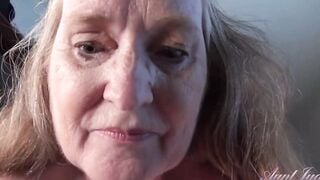 AuntJudys - Your Big Boobed 61yo GILF Stepmom Maggie give you a Hand Job (pov)