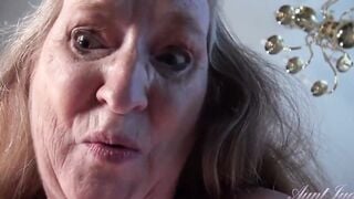 AuntJudys - Your Big Boobed 61yo GILF Stepmom Maggie give you a Hand Job (pov)