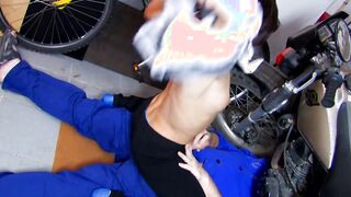 Filthy dark haired Milf gets her hole stuffed with long Penis