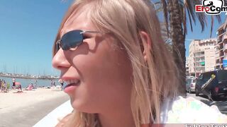 Slender German 19 yo young woman picked up on vacation and fuck