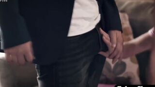 Teenagers step-daughter double penetrated by stepfather and her professor