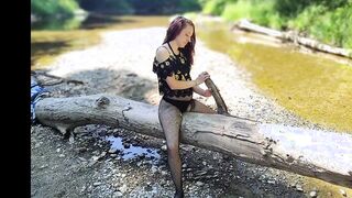 Women Inside The Wild Photoshoot Ends With Cum Into Mouth