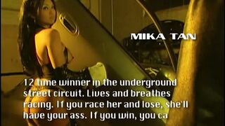 eastern beauty inside heels gets boned by a bro inside a garage