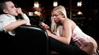 MILF inside bar giving vagina to rich clients!