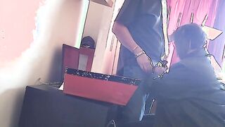 Secretary caught blowing the bosses dick office sex