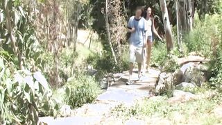 Stepsister gets her snatch and booty plowed outside - Haley Young