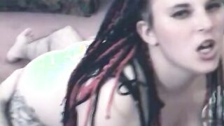 Big Titted inked BBW ride penis then gets creampie