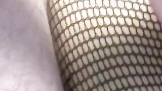 Tight cunt'd little lesbo girls have a lucky bro crash their party and pounded