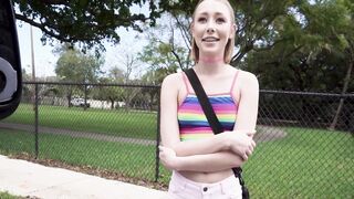 Athena May Flash Her Adorable Boobies For a Hundred Bucks