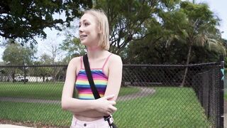 Athena May Flash Her Adorable Boobies For a Hundred Bucks
