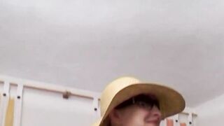 Amateur hubby gets banged by his aroused fiance Laura's nude body inside the living room