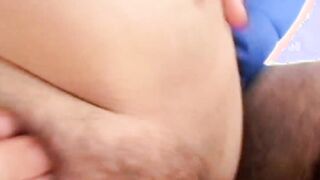 Amateur hubby gets banged by his aroused fiance Laura's nude body inside the living room