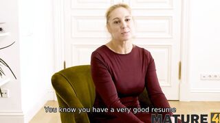 MATURE4K. Old woman doesnt hesitate to be carnal with the employer